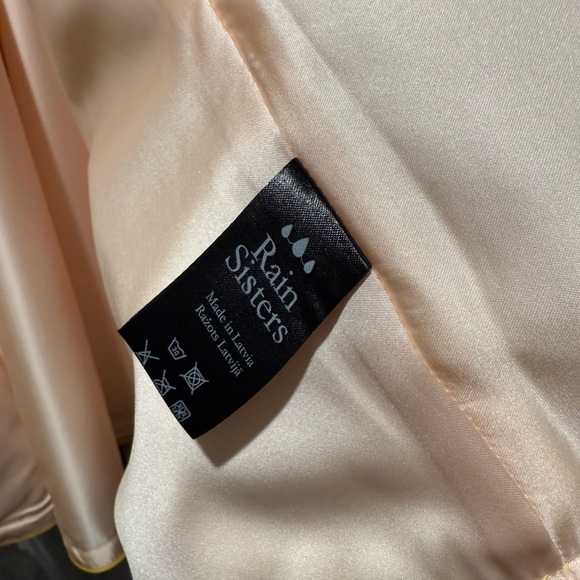 RainSisters Fitted and Flare Rain Coat Full Skirt Bright Yellow- XXS Petite - Picture 5 of 9